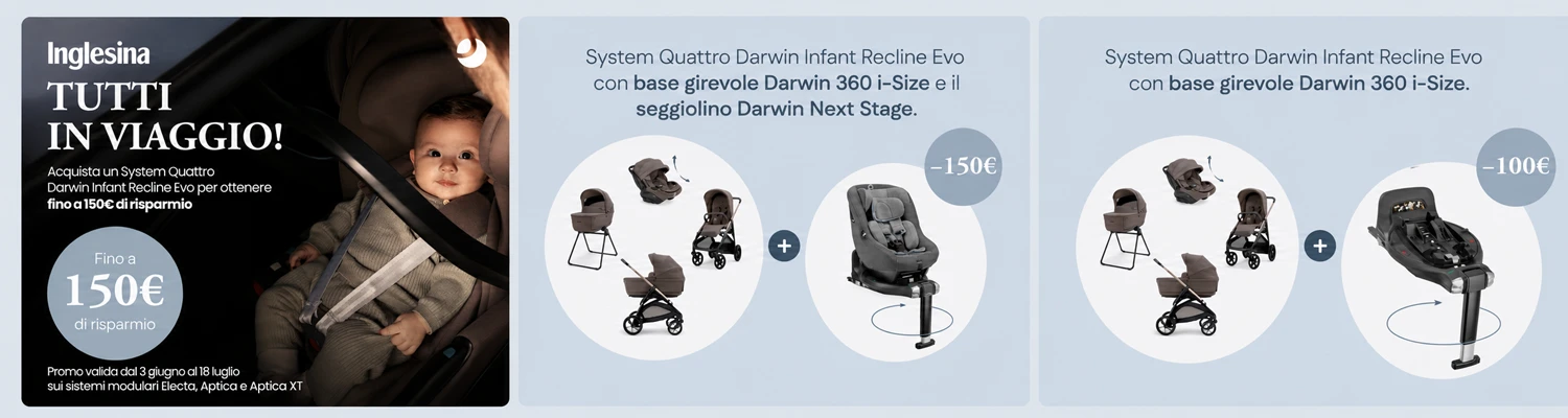 Inglesina system quattro aptica xt - promo - 100 euro con Base inclusa